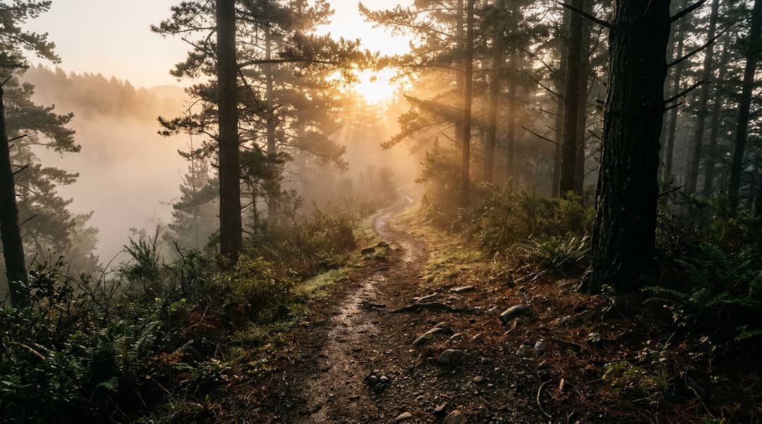 First-Person Athlete POV: Sunrise Mountain Trail Running